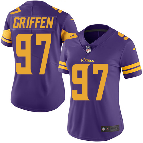 Women's Elite Everson Griffen Nike Jersey Purple - #97 Rush NFL Minnesota Vikings